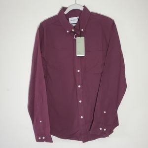 Men's Goodfellow & Co Long Sleeve Button Down Shirt Size Medium‎ Slim Fit Casual